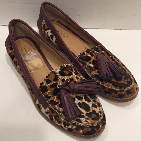 Coach Leopard Loafers - Picture 1 of 7